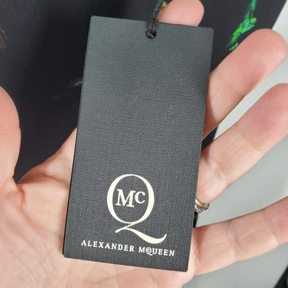 NEW Alexander McQueen SZ XS Black Butterfly Ruched Cocktail Dress 2012 Bodycon - Picture 8 of 12